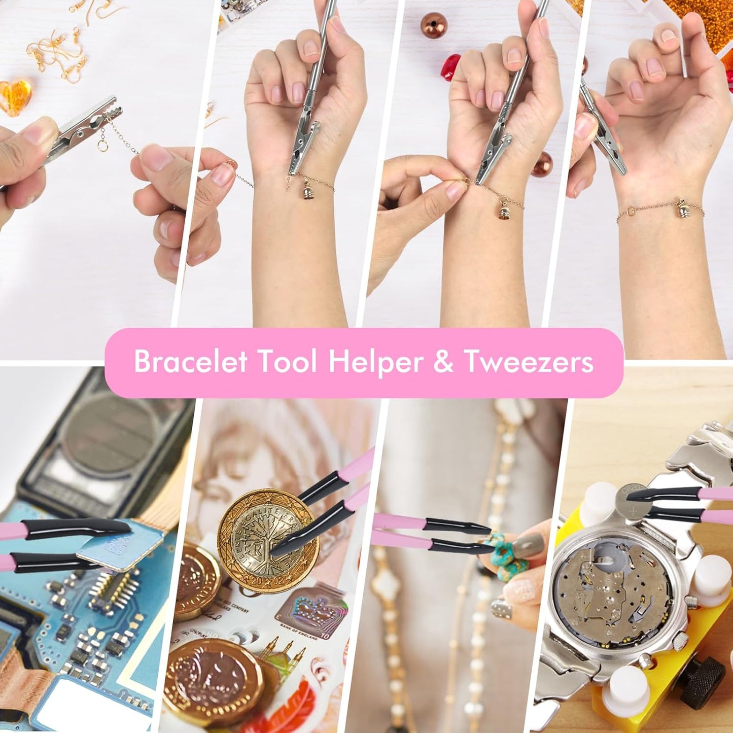 Toolour Jewelry Pliers Set Jeweler Making Tools for Adults,11pcs Professional Jewelry Pliers Tool Kit with Jewellery Making Supplies for DIY Beading Crafting Crimping Cutting Repair - Crafty Corner