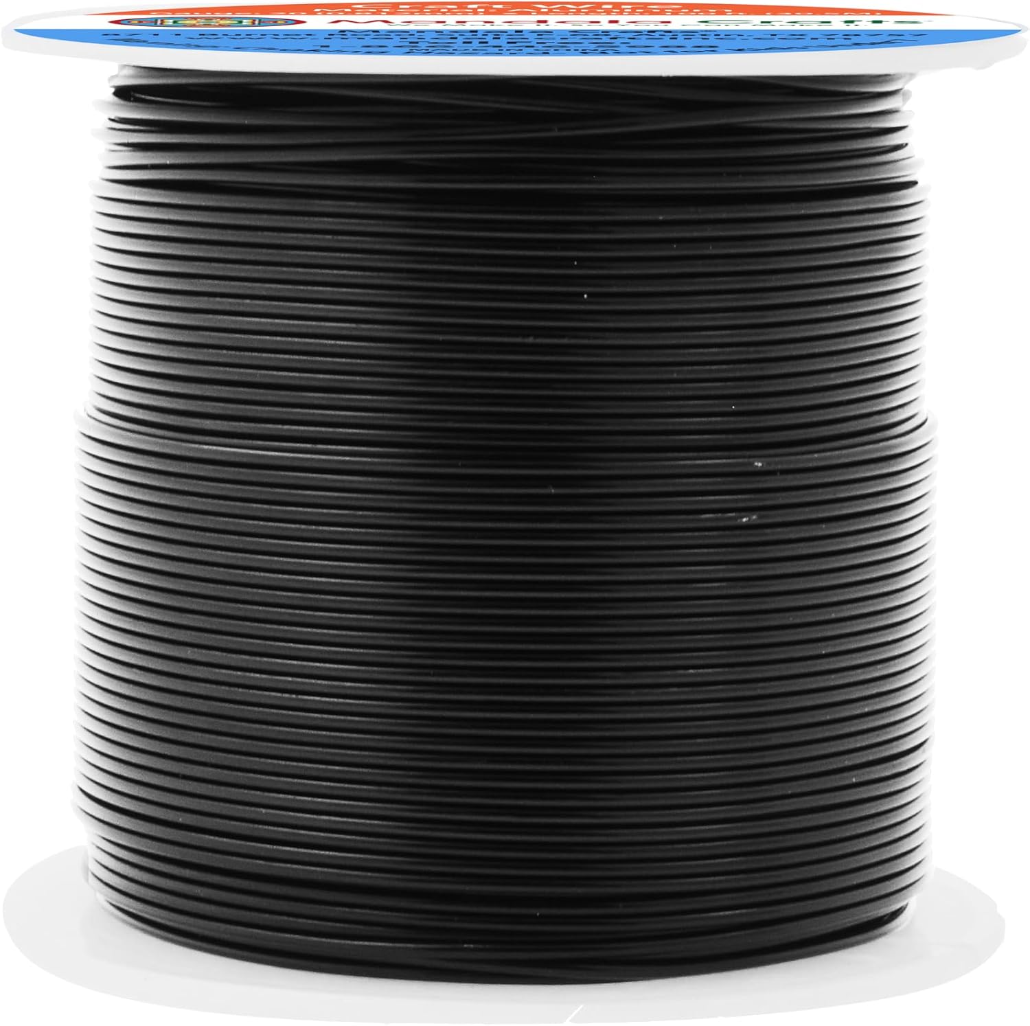 Mandala Crafts 12 14 16 18 20 22 Gauge Anodized Jewelry Making Beading Floral Colored Aluminum Craft Wire (20 Gauge, Black) - Crafty Corner