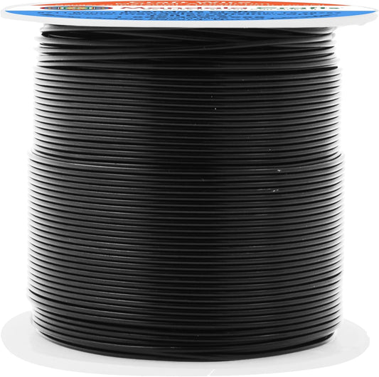 Mandala Crafts 12 14 16 18 20 22 Gauge Anodized Jewelry Making Beading Floral Colored Aluminum Craft Wire (20 Gauge, Black) - Crafty Corner