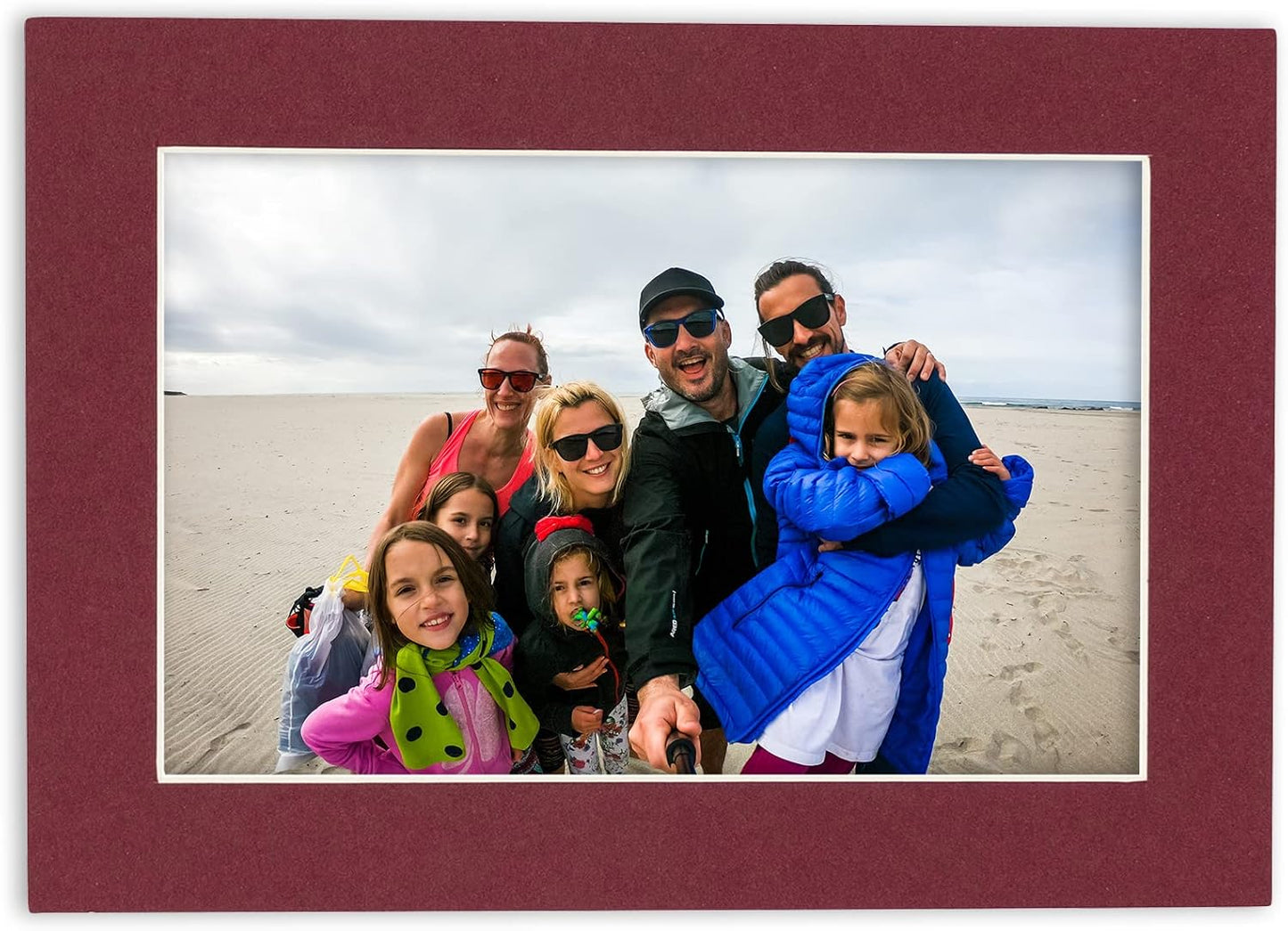 11x14 Mat for 8.5x11 Photo - Precut Maroon Picture Matboard for Frames 11 x 14 Inches - Bevel Cut Matte to Display Art 8.5 x 11 Inches - Acid Free Pack of 25 MATS with Backing Boards & Clear Bags