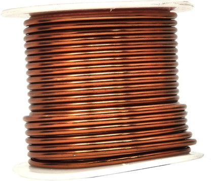 Mandala Crafts 12 Gauge Anodized Aluminum Craft Wire for Jewelry Making - 276 FT Colored Flexible Silver Copper Purple Gold Brown Red Wire - Bendable for Bonsai Armature Crafting Sculpting - Crafty Corner