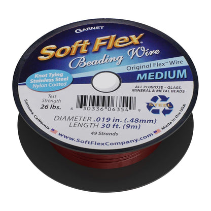 Soft Flex 49 Strand Beading Wire - Medium 0.19 Diameter - 30 Feet Nylon Design Wire - Crafty Corner