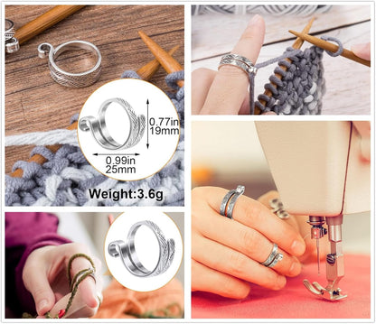 Hayodo Stitch Markers 10 Colors Knitting Crochet Locking 60/160/240Pcs Stitch Needle Clip Counter with 3 Plastic Needle Randomly and 1 Knitting Crochet Loop Ring (Multicolor-160 pcs)