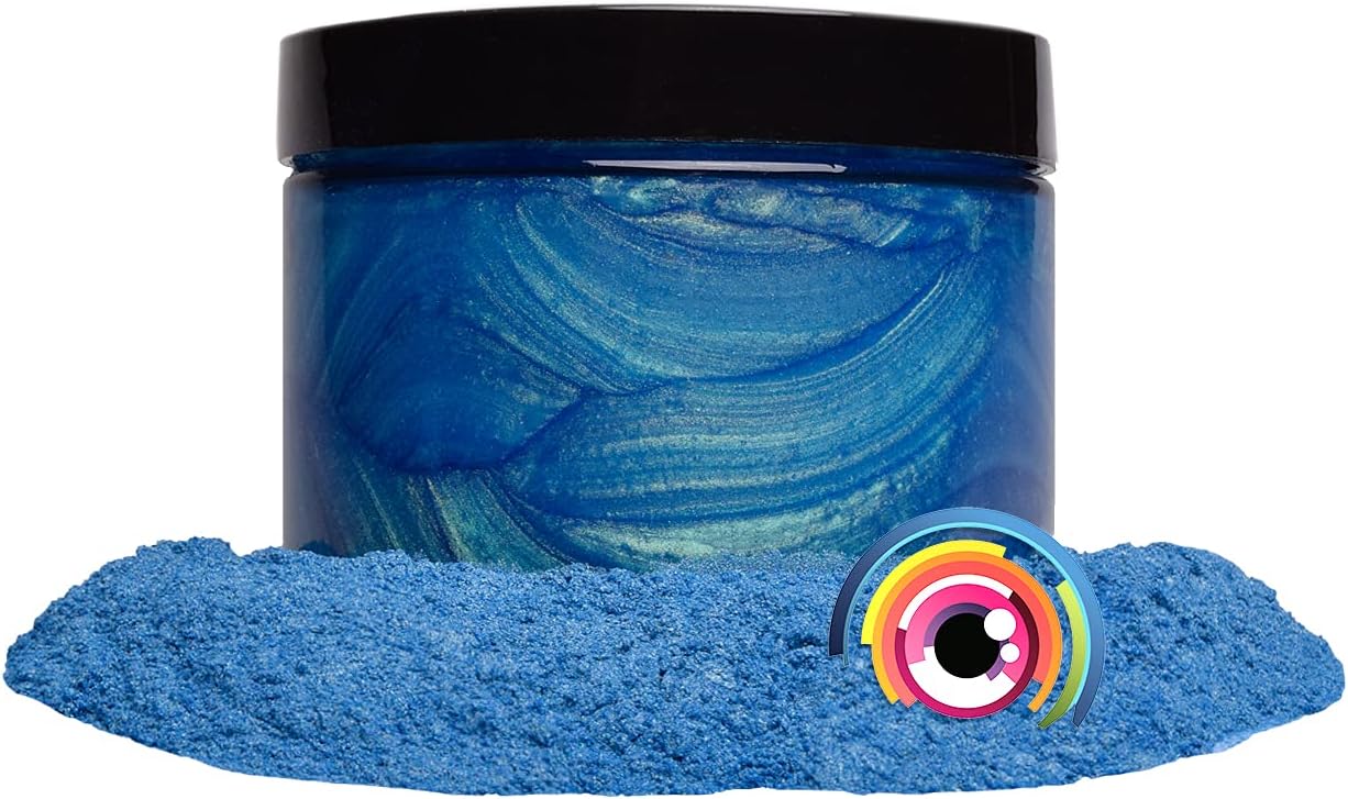 Eye Candy Mica Powder Pigment “Rainbow Blue” (50g) Multipurpose DIY Arts and Crafts Additive | Woodworking, Epoxy, Resin,Natural Bath Bombs, Paint, Soap, Nail Polish, Lip Balm