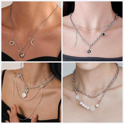 Ecofor Jewelry Making Super Bundle - 111.7 Feet 14K Gold & Stainless Steel Chains with 500+ Findings, 50 Pendants & Tools (17 Rolls)