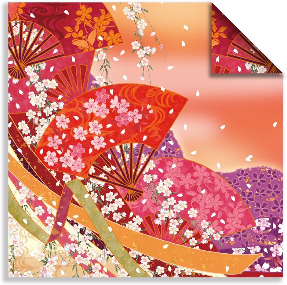 Square Origami Paper 6x6 Double Sided 50 Sheets 50 Colors 70GSM Origami Kit Japanese Chiyo Easy Fold Arts Crafts DIY Handwork Beginner Oriental Cherry - Crafty Corner
