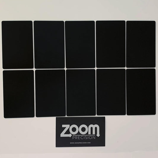 Metal Engraving Blanks for Etching w/Silhouette Cameo 4 Pro Plus, Brother Scan and Cut, Maker, Explore Air 2 or Laser Engraving Blanks - Anodized Aluminum Sheet Metal & Plates for Crafting- 10 Pack