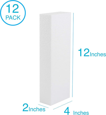 Silverlake 4x12x2 Craft Foam for Styrofoam Block Projects (12-Pack) - Crafty Corner