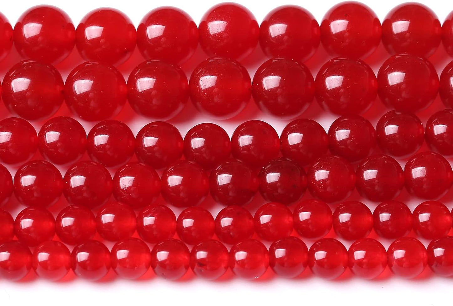 32PCS 12MM Red Chalcedony Beads Energy Healing Beads for DIY Jewelry Bracelet Necklace Making for Jewelry Making 15Inch