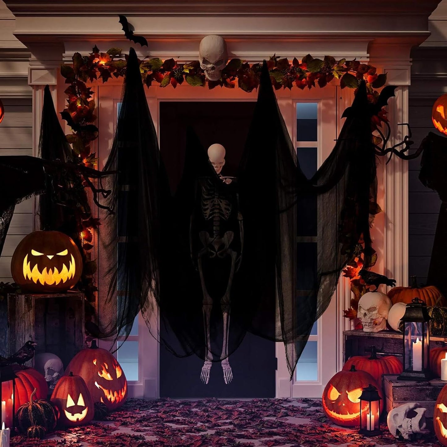 Boao Halloween Cheese cloth 39.37 x 393.7 Inch Black Cheesecloth Roll for Crafts Large Cotton Muslin Gauze Fabric for Halloween Outdoor & Indoor Spooky Decoration