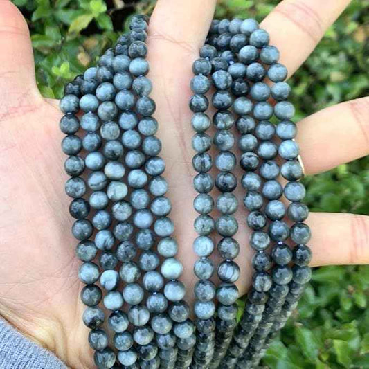 70pcs Adabele Natural Eagle Hawk's Eye Quartz Healing Gemstone 10mm Round Loose Beads Gem Stone Spacer for DIY Craft Jewelry Making GE4-10