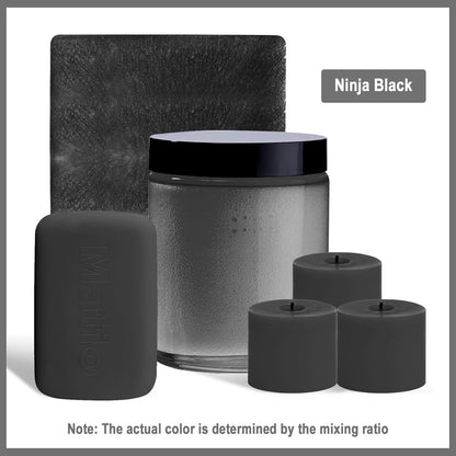 Matio Black Mica Powder, 0.7oz/20g Premium Mica Pigment Powder Natural Epoxy Resin Color Pigment for Soap Dye,Bath Bombs,DIY Arts Crafts Additive Acrylic,Woodworking,Car Freshie Supplies (Ninja Black)