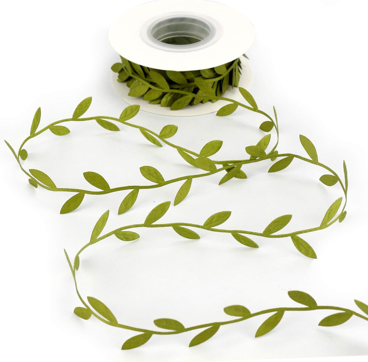 MEEDEE Leaf Trim - 1" x 20 Yards - Sage Green Ribbon for Leaf Wrapping Paper Sewing Craft Accessories Greenery Baby Shower Birthday Party Hemp Yarn Flowers Embellishments - Crafty Corner