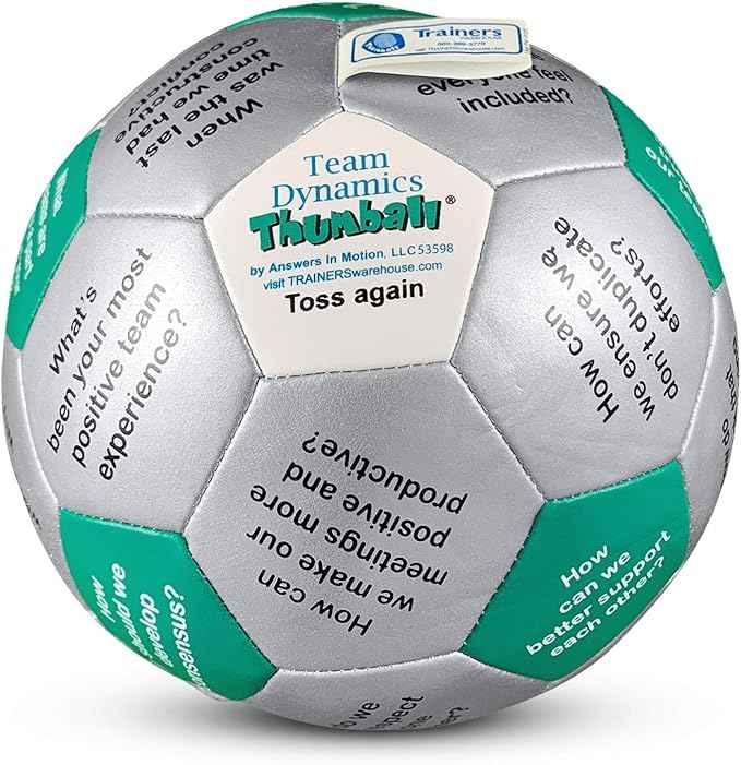 Trainers Warehouse 6" Thumball Collection, 32 Prompts for Conversation, Team Building, Relationship and Training