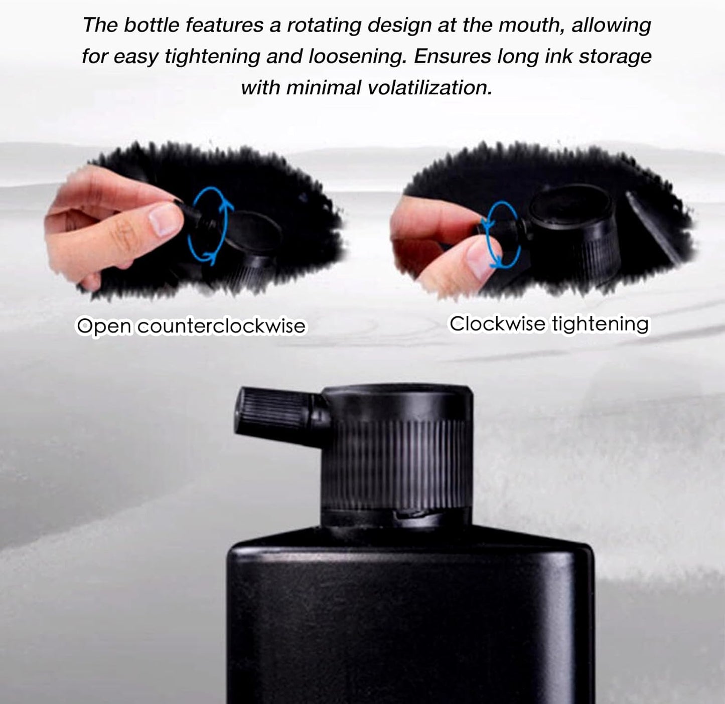 100 ML/3.5 OZ Calligraphy and Sumi Liquid Ink - Versatile Elegance for Chinese Traditional Art Works and Japanese Brush Art - Crafty Corner