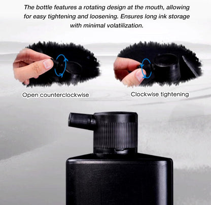 100 ML/3.5 OZ Calligraphy and Sumi Liquid Ink - Versatile Elegance for Chinese Traditional Art Works and Japanese Brush Art - Crafty Corner