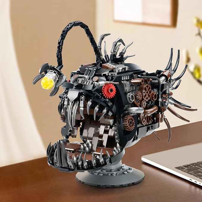 Mechanical Fish Building Sets,Ocean Animal Collection Toy,Adults Home or Office Decor,STEM Building Gift for Teens Boys and Girls 8-14 (1038PCS)