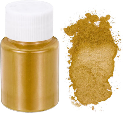 uxcell 10g/0.35oz Cosmetic Grade Mica Powder, 600 Mesh Mica Powder Natural Resin Epoxy Pigment Powders for Casting Resin, Candle Dye, DIY Nail Polish and Lip Gloss, Ochre