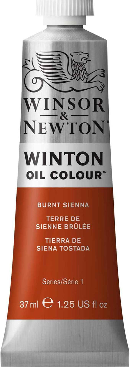 Winsor & Newton Winton Oil Color, 37ml (1.25-oz) Tube, Burnt Sienna