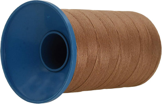 Mandala Crafts Bonded Nylon Thread Russet Brown Heavy Duty Sewing Threads - 1250 YDs Size 138 420D T135 Tex 135 Thread for Leather Jeans Weaving Outdoor Marine Upholstery Threads