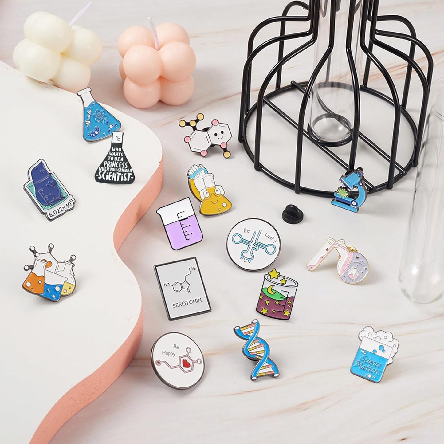 Mixed Enamel Pins for Backpacks, Beadthoven Cute Enamel Brooch Pins Set, Funny Backpack Pins, Aesthetic Lapel Badge Pins Bulk for DIY Clothes Accessories Holiday Gifts