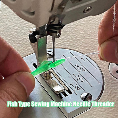 Fish Mouth Sewing Machine Needle Threader - 2025 New Automatic Tool, Quick & Easy Loop Threader for Enhanced Sewing Efficiency & Precision (50)