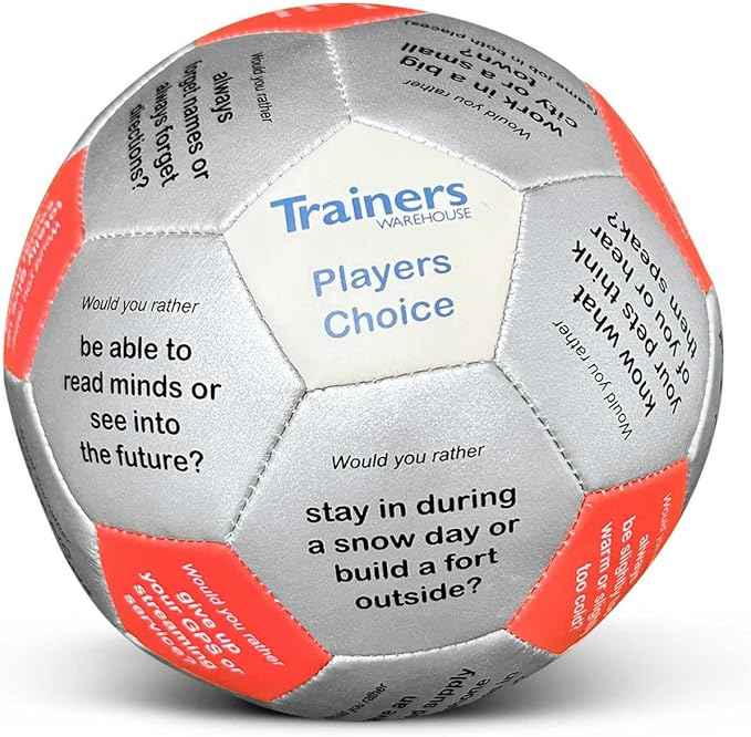 Trainers Warehouse 6" Thumball Collection, 32 Prompts for Conversation, Team Building, Relationship and Training