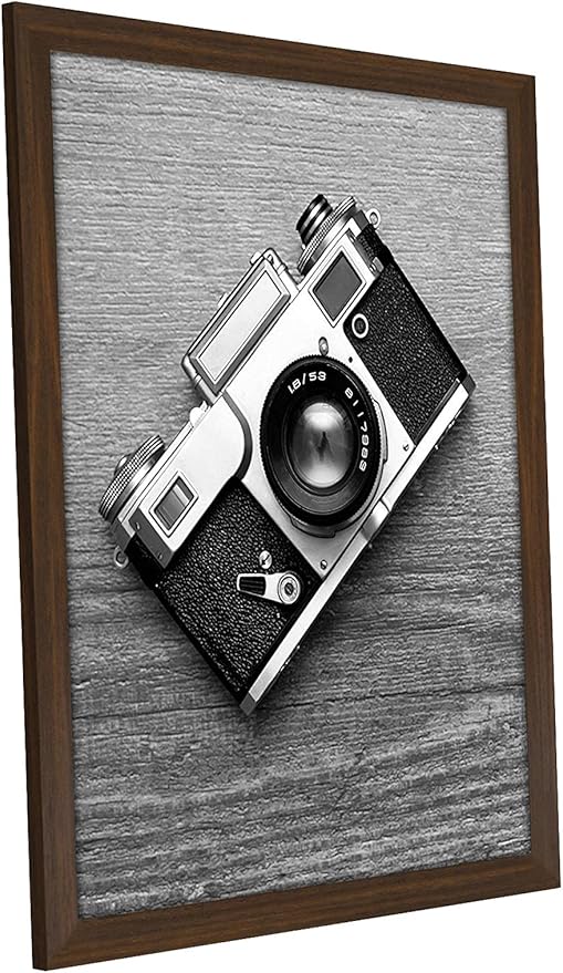 Americanflat 16x20 Picture Frame with Polished Plexiglass - Wide Picture Frames Made of Engineered Wood for Vertical or Horizontal Wall Display - Epic Collection - Walnut
