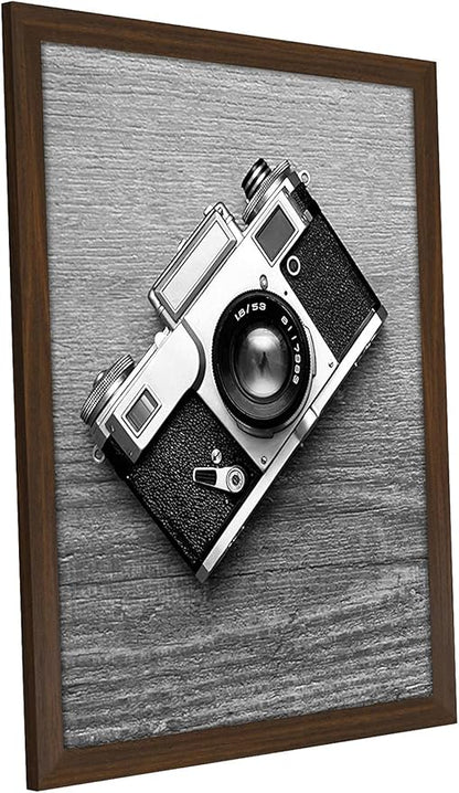 Americanflat 16x20 Picture Frame with Polished Plexiglass - Wide Picture Frames Made of Engineered Wood for Vertical or Horizontal Wall Display - Epic Collection - Walnut