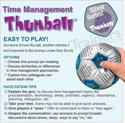 Trainers Warehouse 6" Thumball Collection, 32 Prompts for Conversation, Team Building, Relationship and Training