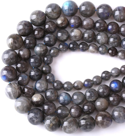 6mm 60pcs AAA Natural Labradorite Gemstone Beads for Jewelry Making Crystal Energy Stone Healing Power DIY Bracelet Necklace 15"