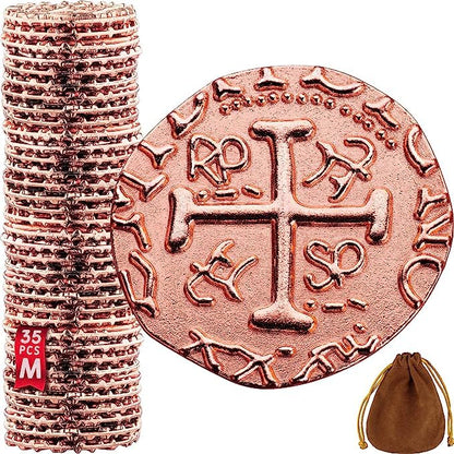 Large Metal Pirate Coins