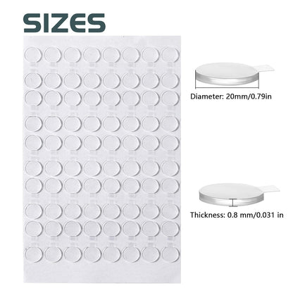 Adhesive Stick dots Two-Sided Sided Mounting Putty Stick Tack for Wall Hanging Crafts Balloons Festival Party Decorations,Clean Removable(0.79"*0.79"-240)