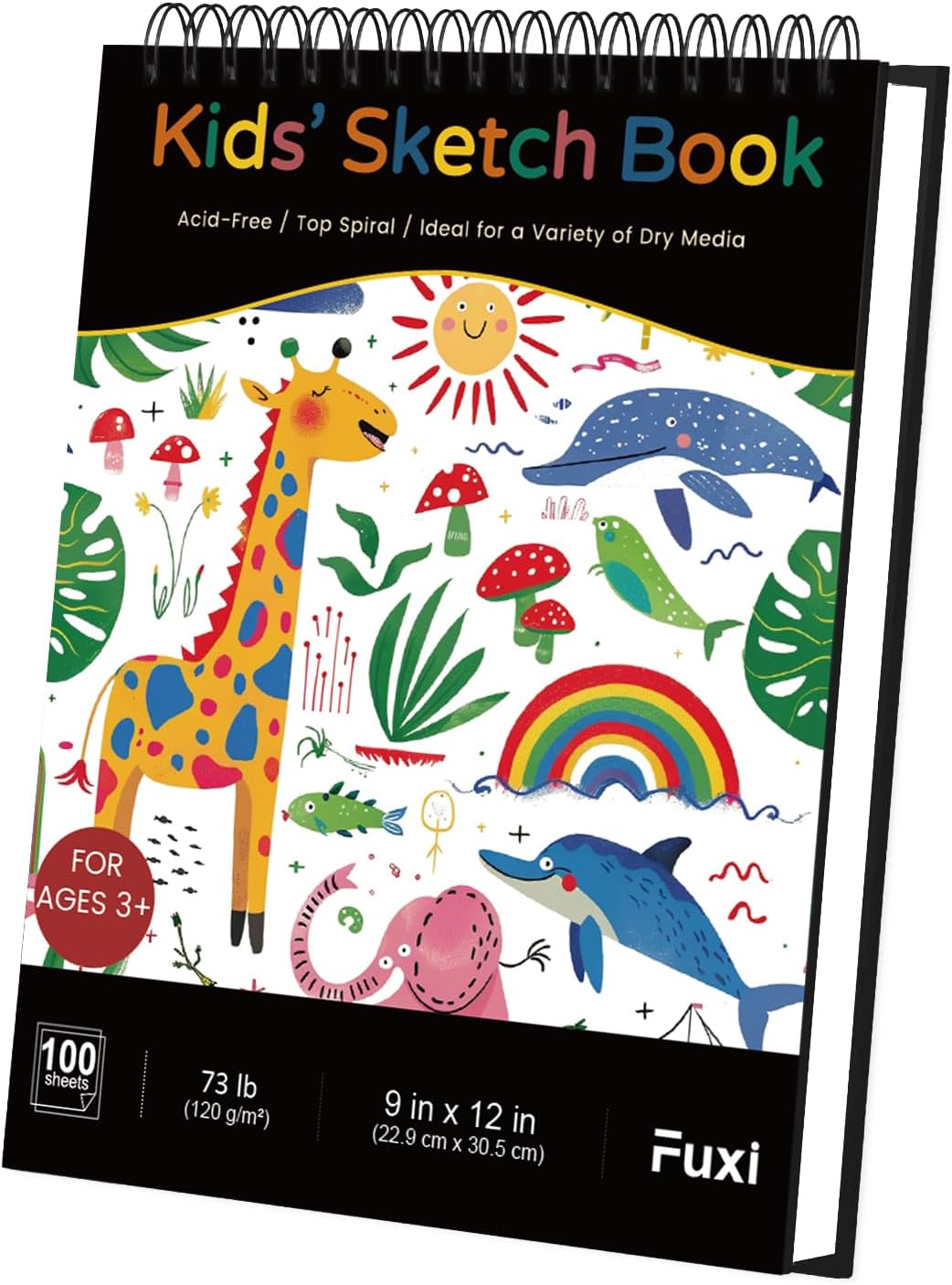 Sketch Book for Kids, 9" x 12" Kid Sketchbook, 100 Sheets (73lb/120gsm) Drawing Paper for Kids, Spiral Sketch Pad for Kid, Art Supplies for Classroom Must Haves. - Crafty Corner