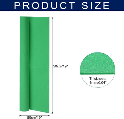 MECCANIXITY Foam Sheets Crafts 19x19 Inch 1mm EVA Craft Foam Paper Foam Sheets for Crafts Projects DIY Cosplay Modeling, Grass Green
