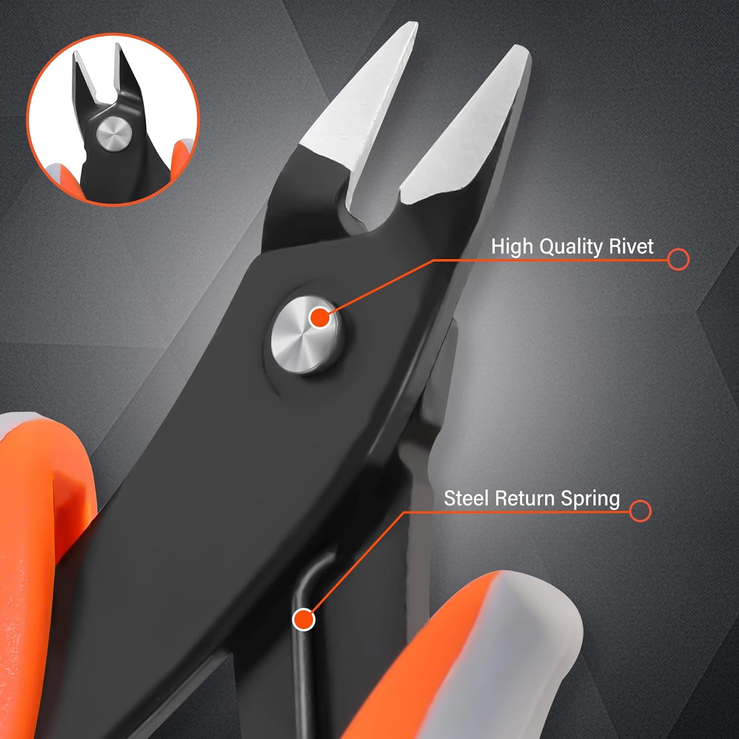 ValueMax Flush Wire Cutters, 3 Pack 5 Inch Precision Micro Cutter Anti-Slip Flush Cut Pliers, Diagonal Side Cutters for Electronics, Aluminum, Jewelry, 3D Printing, and Soft Copper Wire - Crafty Corner