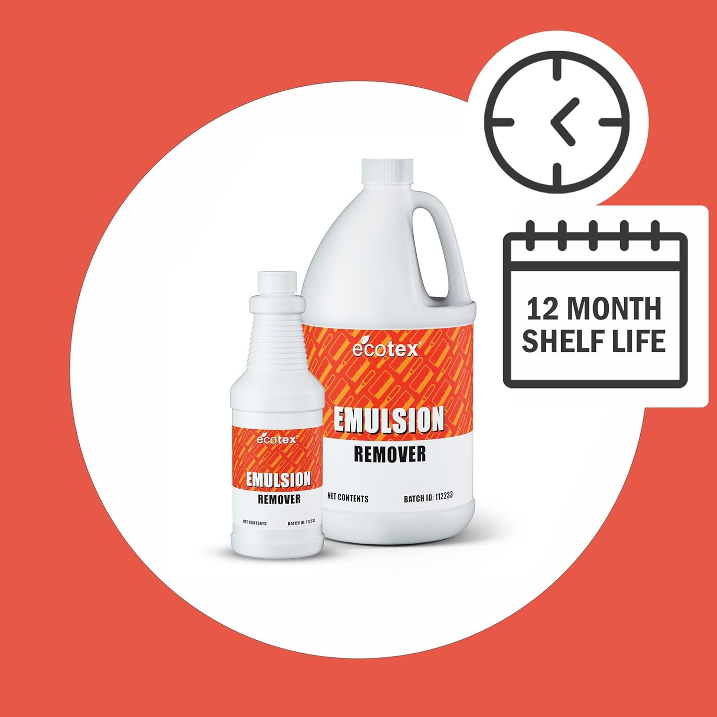 Ecotex® Screen Printing Emulsion Remover (Quart - 32oz.) - Diazo Photo Emulsion Cleaner for Silk Screens and Stencil Remover - Screen Print Direct®