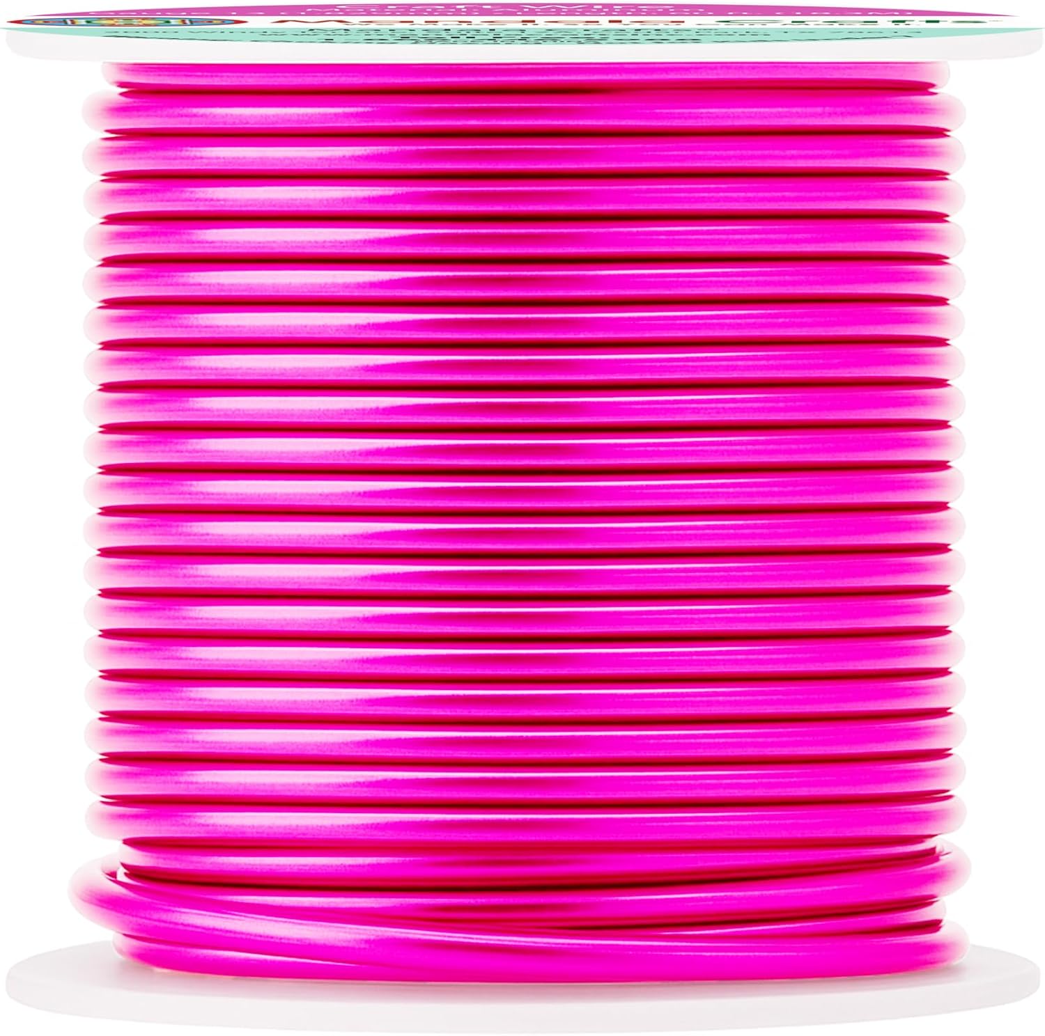 Mandala Crafts 13 Gauge Anodized Aluminum Craft Wire for Jewelry Making - 60 FT Colored Flexible Hot Pink Wire - Bendable for Bonsai Armature Crafting Sculpting - Crafty Corner