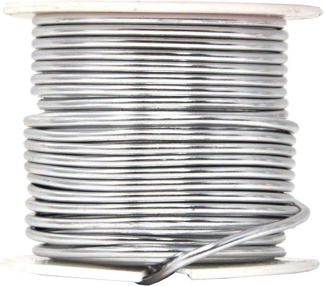 Mandala Crafts 12 Gauge Anodized Aluminum Craft Wire for Jewelry Making - 276 FT Colored Flexible Silver Copper True Blue Brown Red Kelly Green Wire - Bendable for Bonsai Armature Crafting Sculpting - Crafty Corner