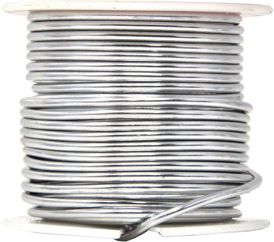 Mandala Crafts 12 Gauge Anodized Aluminum Craft Wire for Jewelry Making - 276 FT Colored Flexible Silver Copper True Blue Brown Red Kelly Green Wire - Bendable for Bonsai Armature Crafting Sculpting - Crafty Corner
