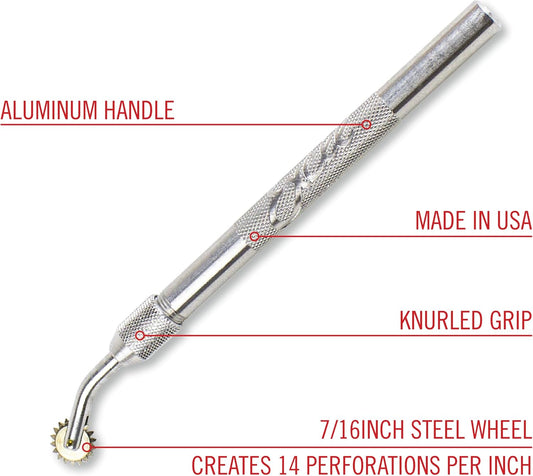 Excel Blades Pounce Wheel - 7/16-Inch Stainless Steel Tracing, Perforating, Cutting, Sewing, Quilting & Embossing Tool