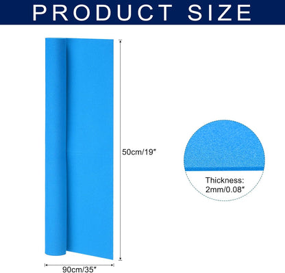 MECCANIXITY Foam Sheets Crafts 35x19 Inch 2mm EVA Craft Foam Paper Foam Sheets for Crafts Projects DIY Cosplay Modeling, Lake Blue
