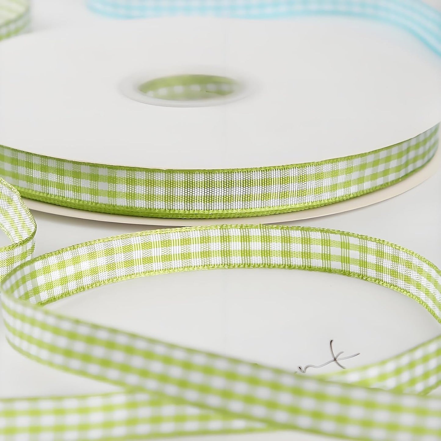 Classic Gingham Checkered Ribbon, Assorted Colors Premium Polyster Plaid Checkered Craft Ribbon for Gift Wrapping, DIY Projects, Hair Bows,Scrapbooking & Party Decor (Red, 3/8x50Yd) - Crafty Corner