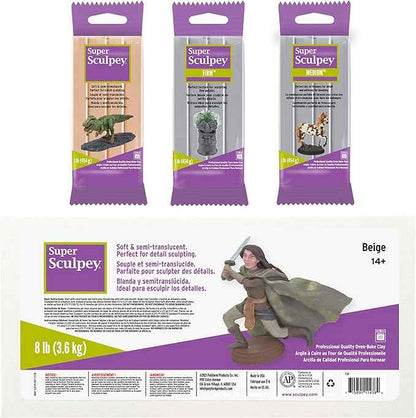 Sculpey Super Clay, 8-Pound, Beige