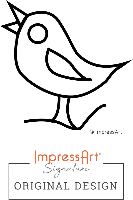 ImpressArt - Song Bird Signature Metal Design Stamp, 6mm