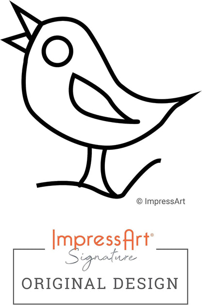 ImpressArt - Song Bird Signature Metal Design Stamp, 6mm