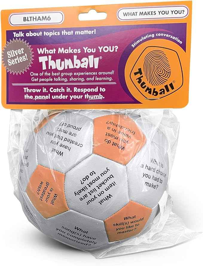 Trainers Warehouse 6" Thumball Collection, 32 Prompts for Conversation, Team Building, Relationship and Training