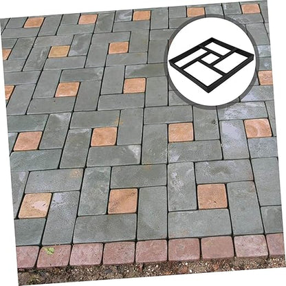 Paving Mold Reusable Paving Mould Stone Path Maker Cement Brick Mold Concrete Forms Paver Mold Stepping Stones Kit Garden Flooring Floor Tile Mould Template Plastic Outdoor
