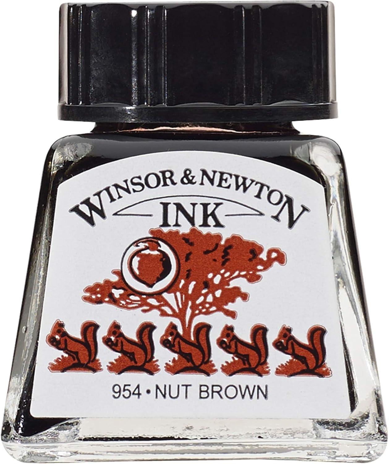 Winsor & Newton Drawing Ink, 14ml Bottle, Nut Brown - Crafty Corner