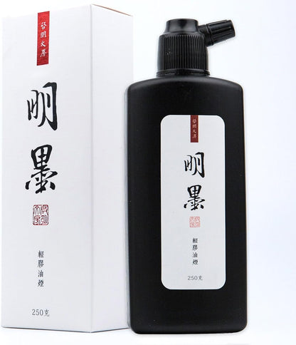 Calligraphy and Sumi Liquid Ink, Traditional Black Sumi Ink for Chinese Calligraphy, Painting and Japanese Brush Art, Light Glue (8.8 OZ/ 250ml) - Crafty Corner